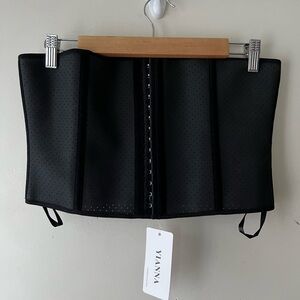 Yianna Waist Trainer For Women Sz 2XL Latex Underbust Waist Corsets Cincher NWT